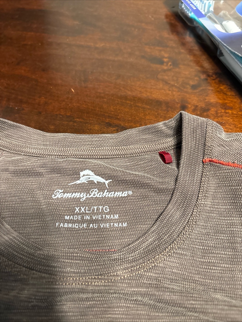 Tommy Bahama Men's Gray Crew Neck T-Shirt long sleeve XXL
